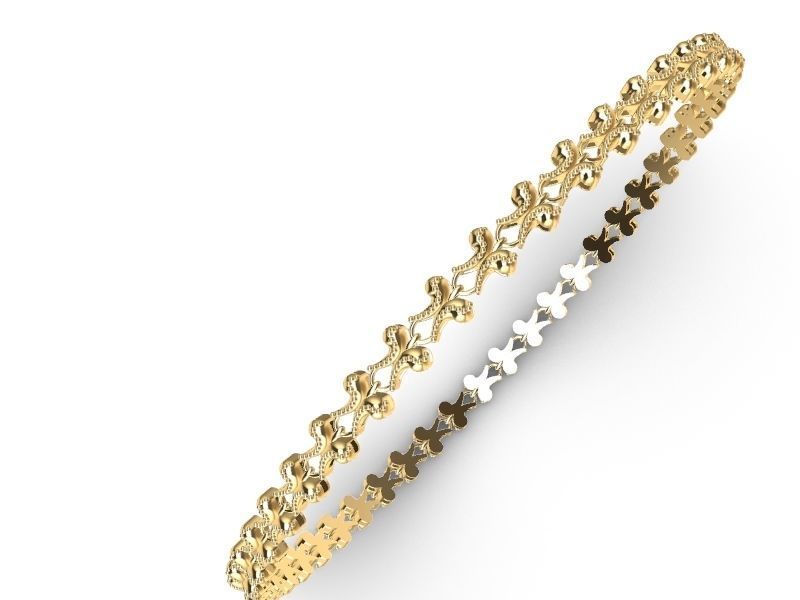 3 butterfly bracelet chain link stl verified 3D print model_12