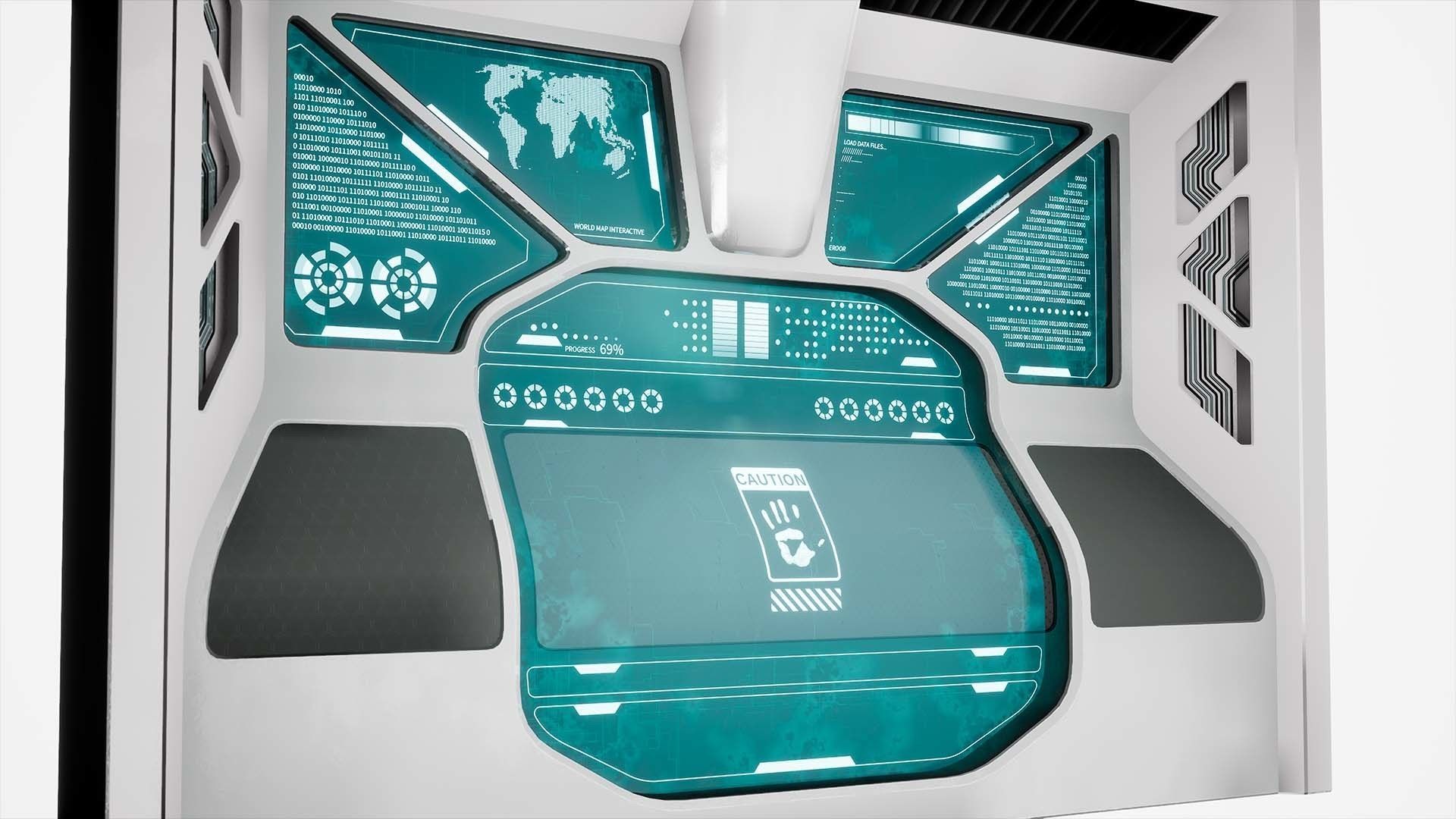 Sci-Fi panels vol 02 PBR Low-poly 3D model_5