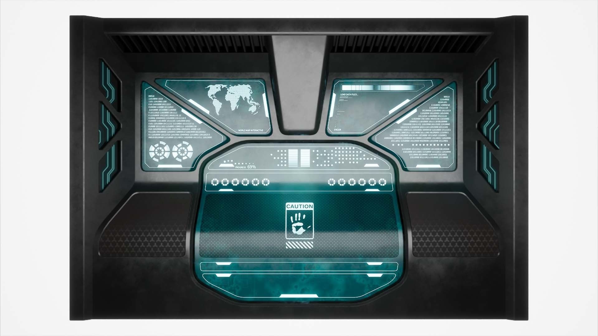 Sci-Fi panels vol 02 PBR Low-poly 3D model_3