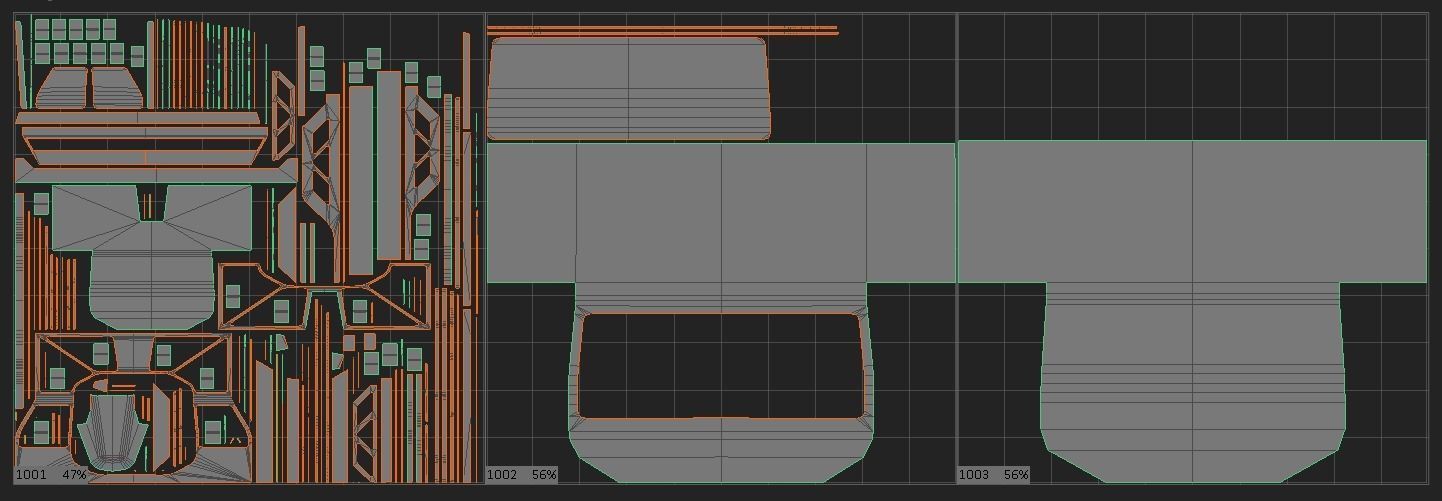 Sci-Fi panels vol 02 PBR Low-poly 3D model_12