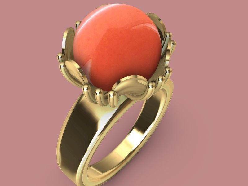 10 MM PEARL RING stl verified  3D print model_13