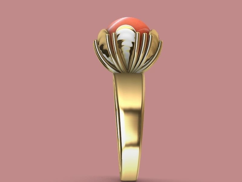 10 MM PEARL RING stl verified  3D print model_15