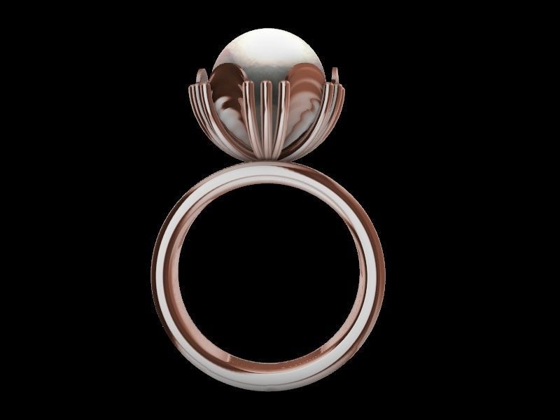 10 MM PEARL RING stl verified  3D print model_7