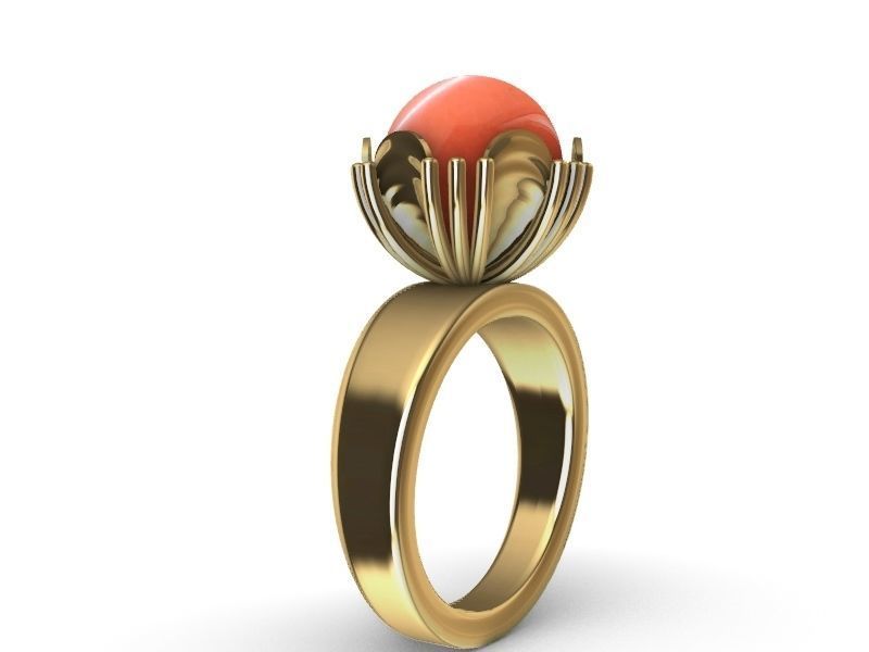 10 MM PEARL RING stl verified  3D print model_3