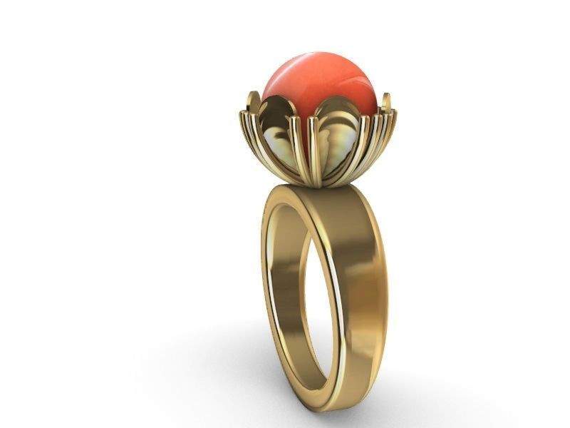 10 MM PEARL RING stl verified  3D print model_2