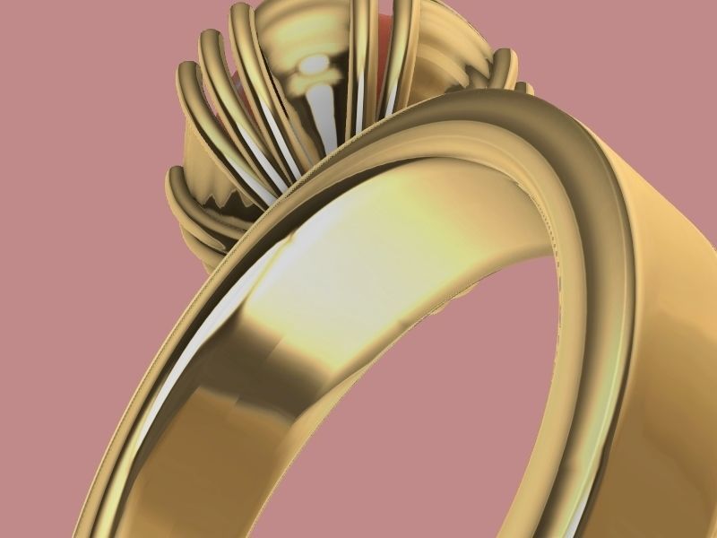 10 MM PEARL RING stl verified  3D print model_14