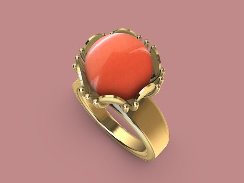 10 MM PEARL RING stl verified  3D print model_9