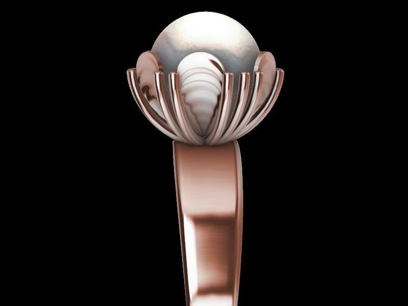 10 MM PEARL RING stl verified  3D print model_21