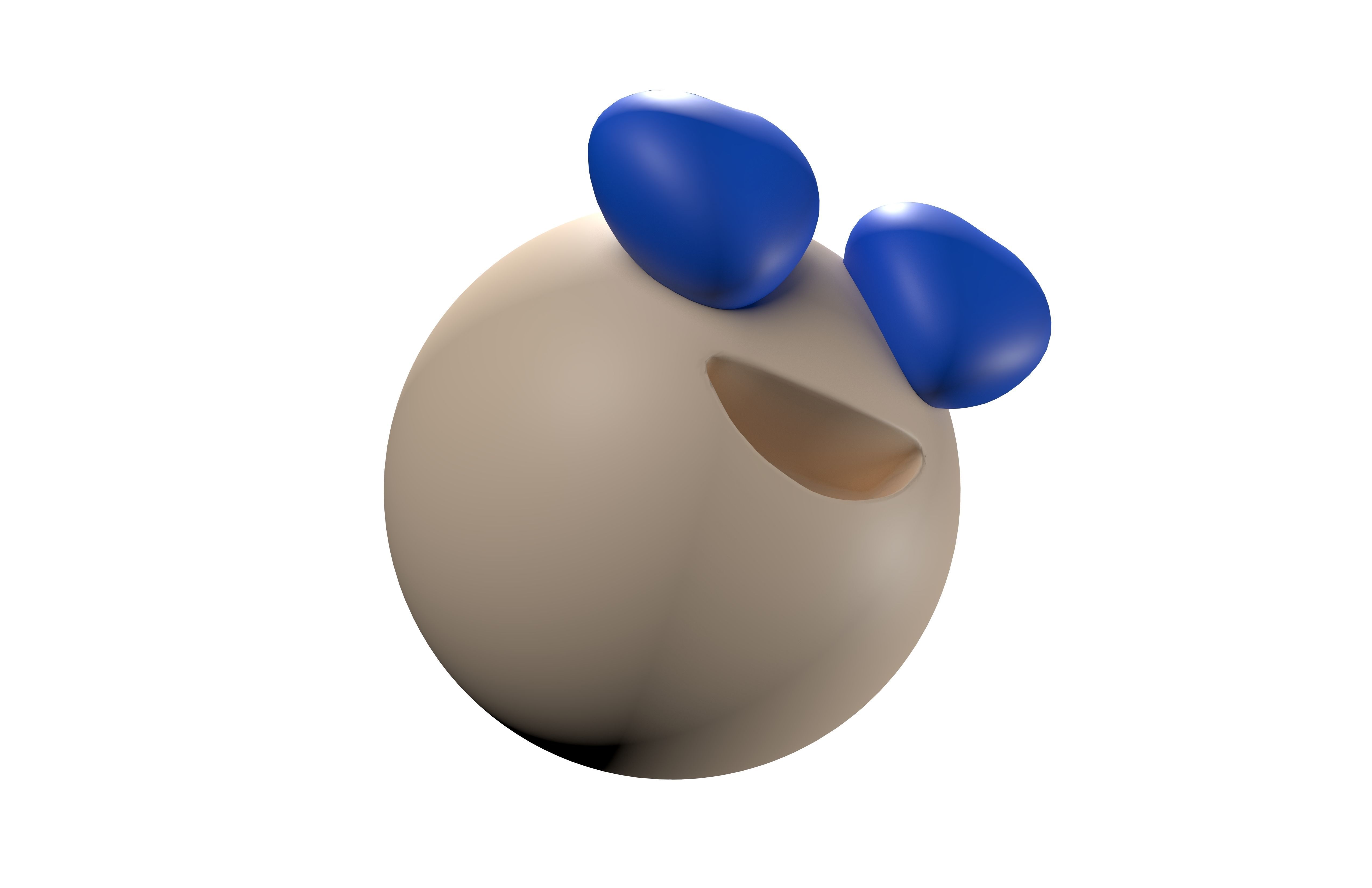 Smiling Face with Heart-Eyes 26 Low-poly 3D model_2