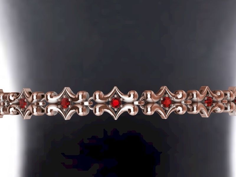 1 butterfly chain  bracelet link stl verified  3D print model_32