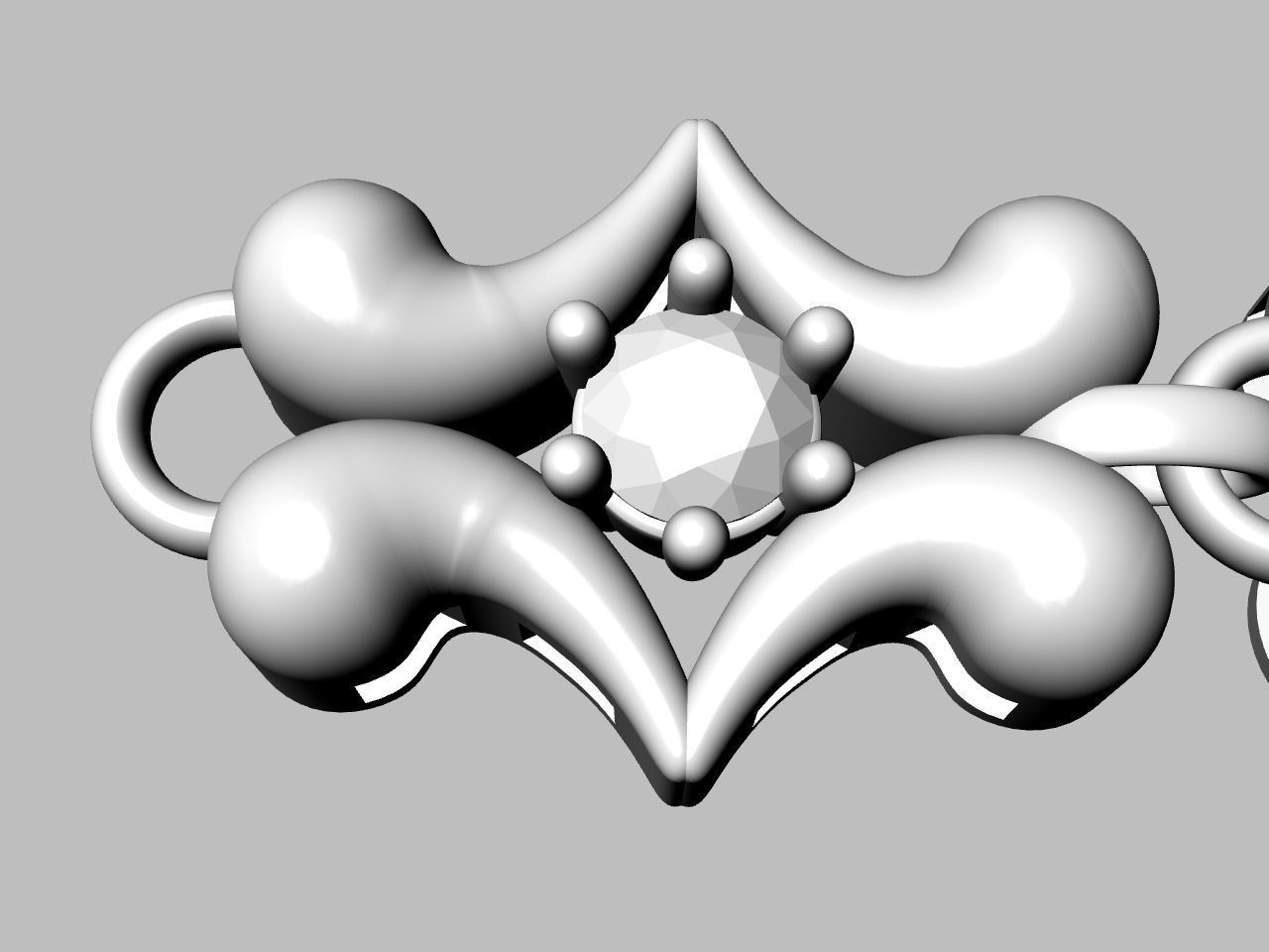 1 butterfly chain  bracelet link stl verified  3D print model_19