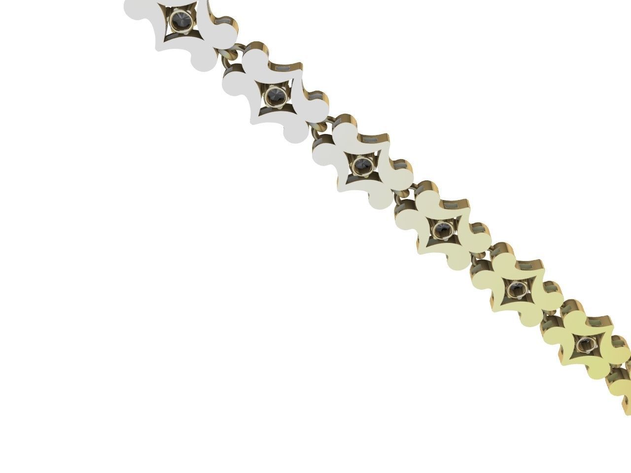 1 butterfly chain  bracelet link stl verified  3D print model_13