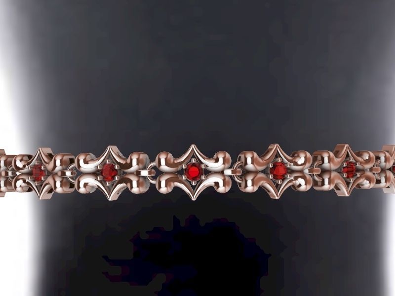 1 butterfly chain  bracelet link stl verified  3D print model_33