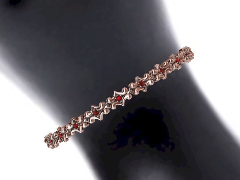 1 butterfly chain  bracelet link stl verified  3D print model_34