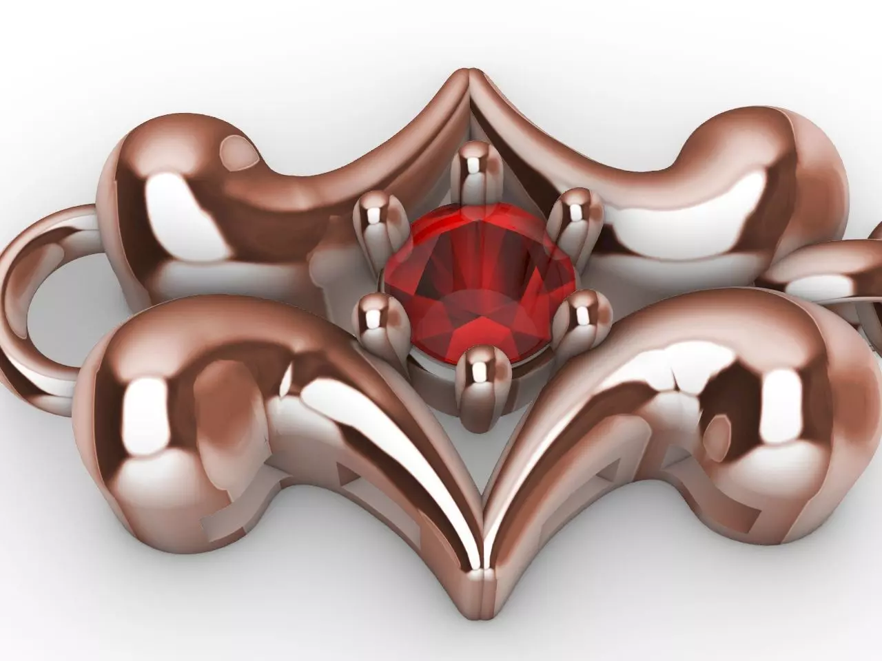 1 butterfly chain  bracelet link stl verified  3D print model_0