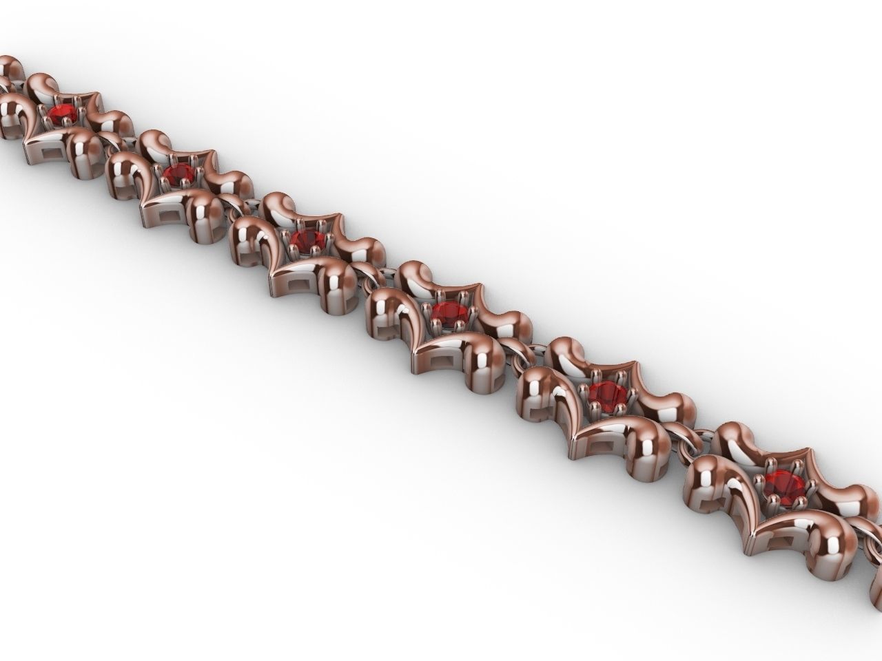 1 butterfly chain  bracelet link stl verified  3D print model_18