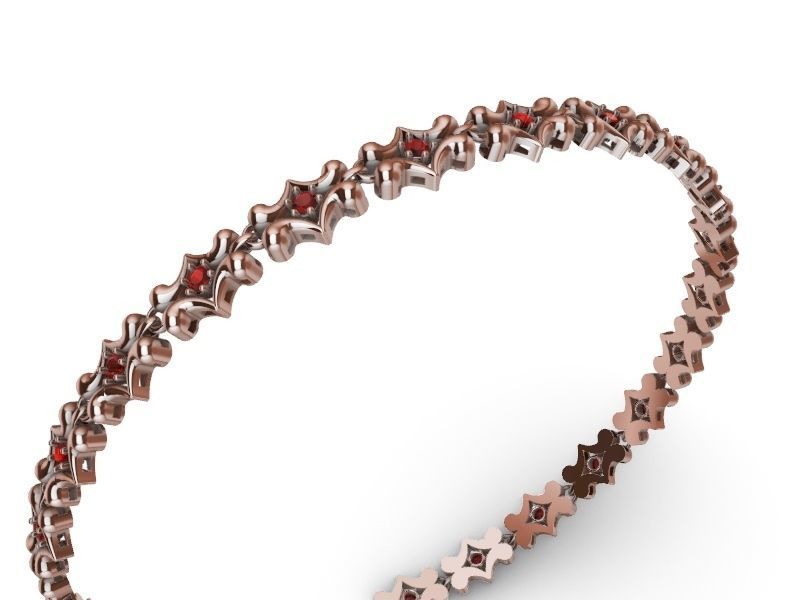 1 butterfly chain  bracelet link stl verified  3D print model_40