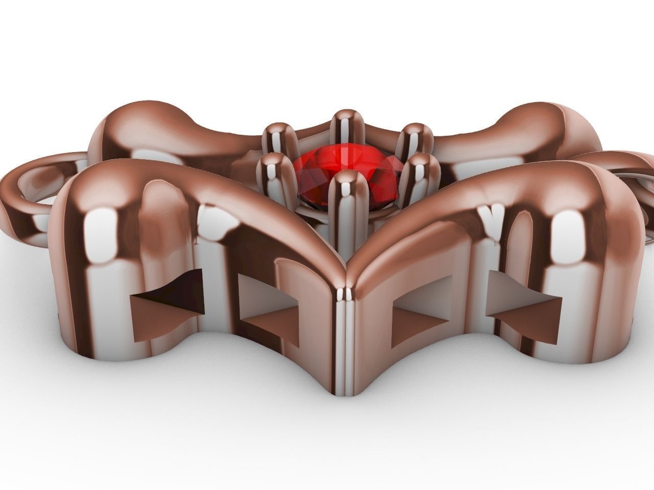 1 butterfly chain  bracelet link stl verified  3D print model_15