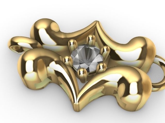 1 butterfly chain  bracelet link stl verified  3D print model_3