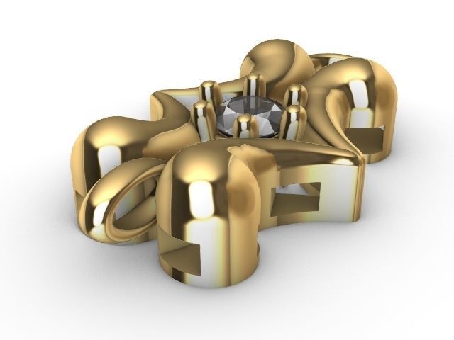 1 butterfly chain  bracelet link stl verified  3D print model_1