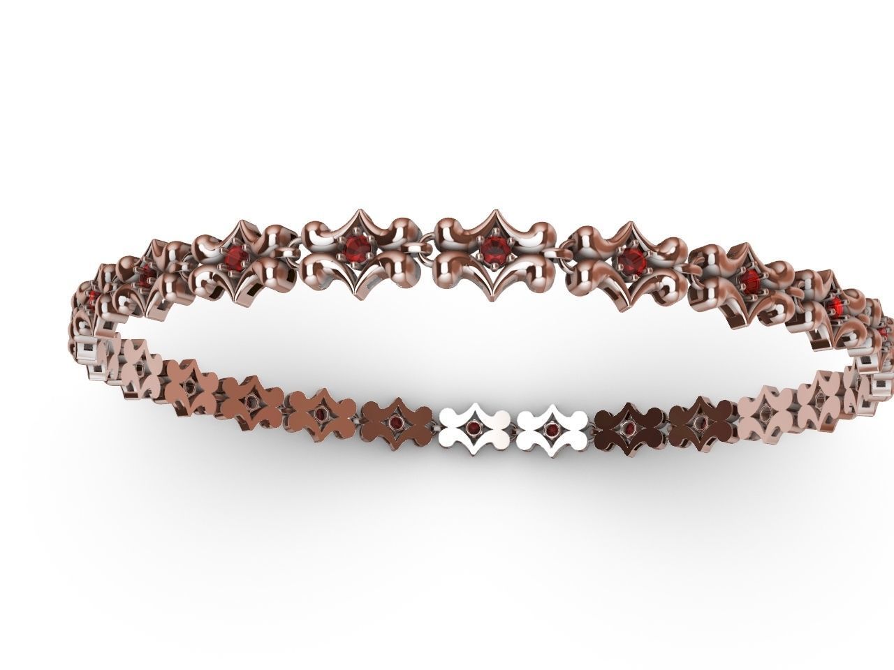 1 butterfly chain  bracelet link stl verified  3D print model_28