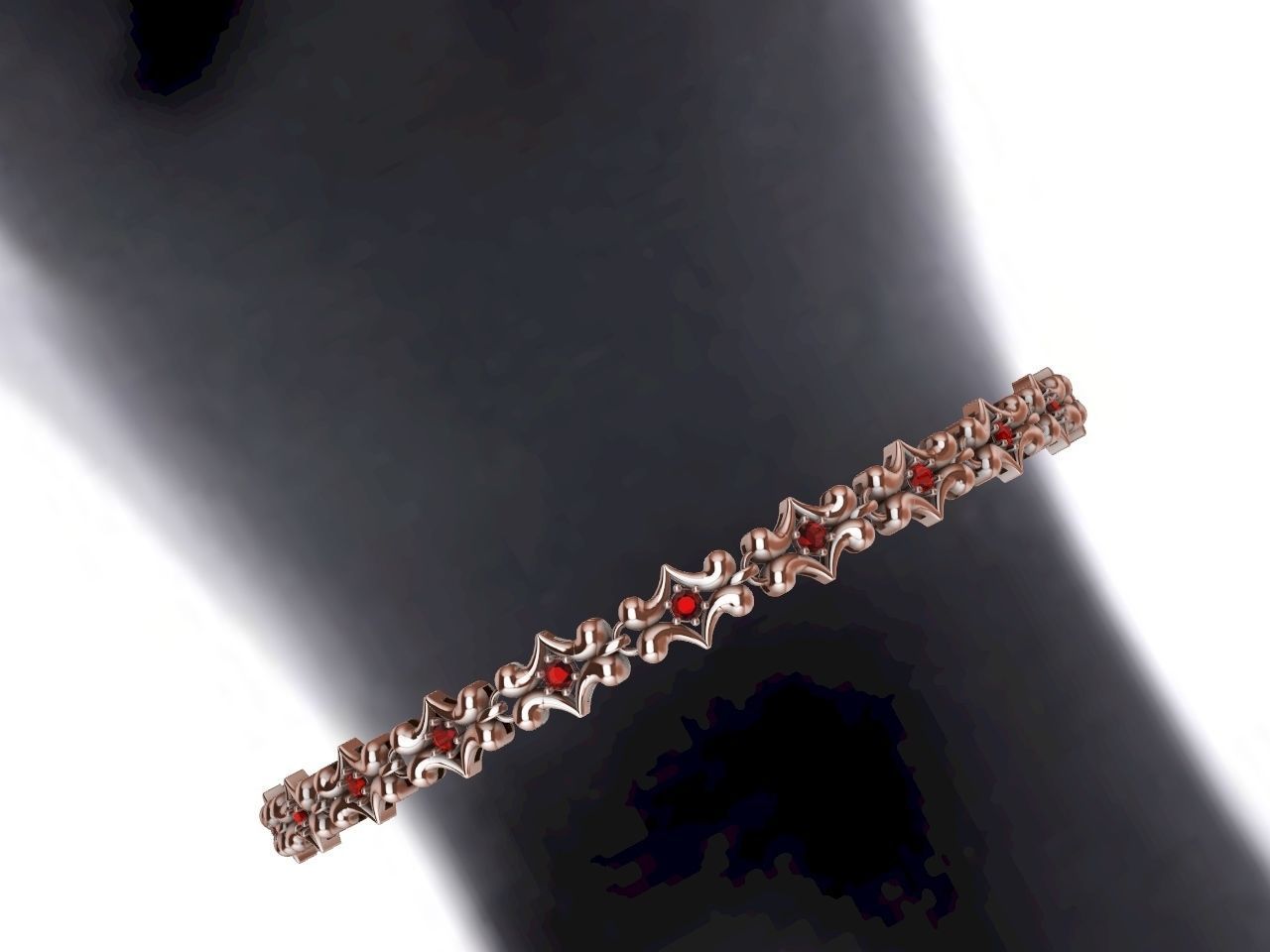 1 butterfly chain  bracelet link stl verified  3D print model_29