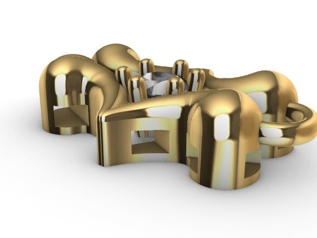 1 butterfly chain  bracelet link stl verified  3D print model_2