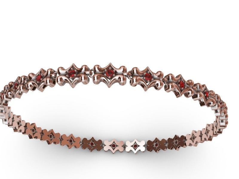 1 butterfly chain  bracelet link stl verified  3D print model_39