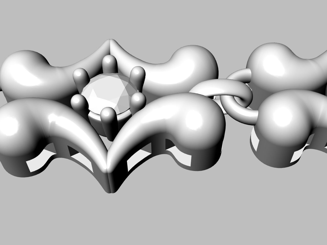 1 butterfly chain  bracelet link stl verified  3D print model_20