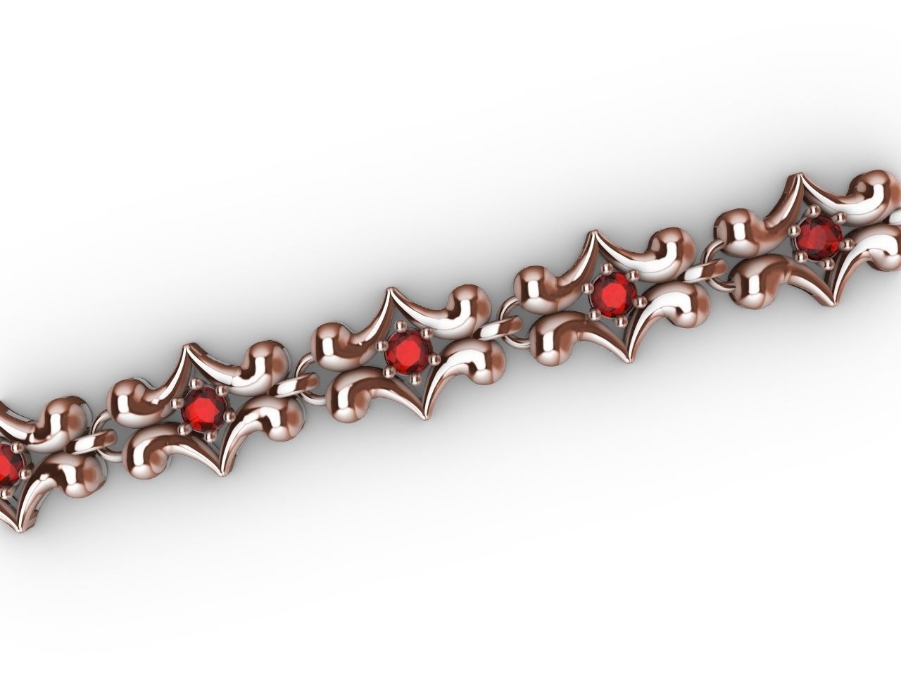 1 butterfly chain  bracelet link stl verified  3D print model_17