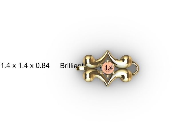 1 butterfly chain  bracelet link stl verified  3D print model_7