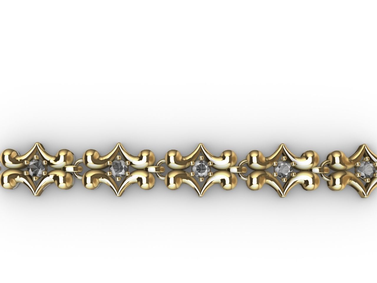 1 butterfly chain  bracelet link stl verified  3D print model_11