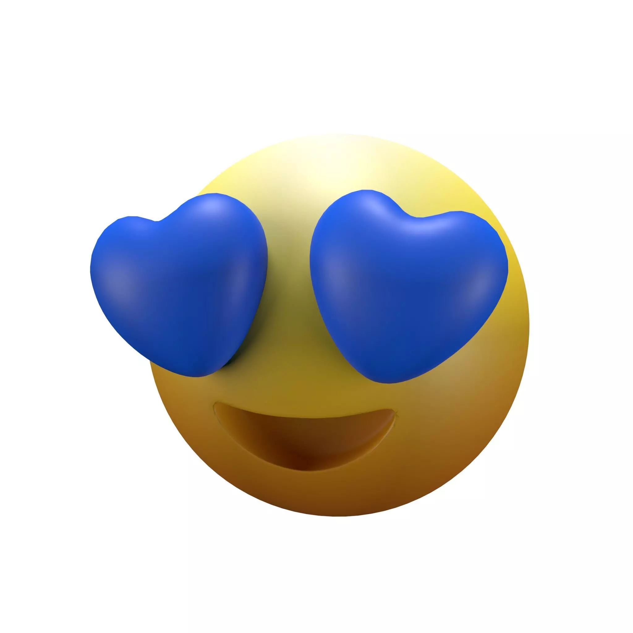 Smiling Face with Heart-Eyes 30 Low-poly 3D model_0