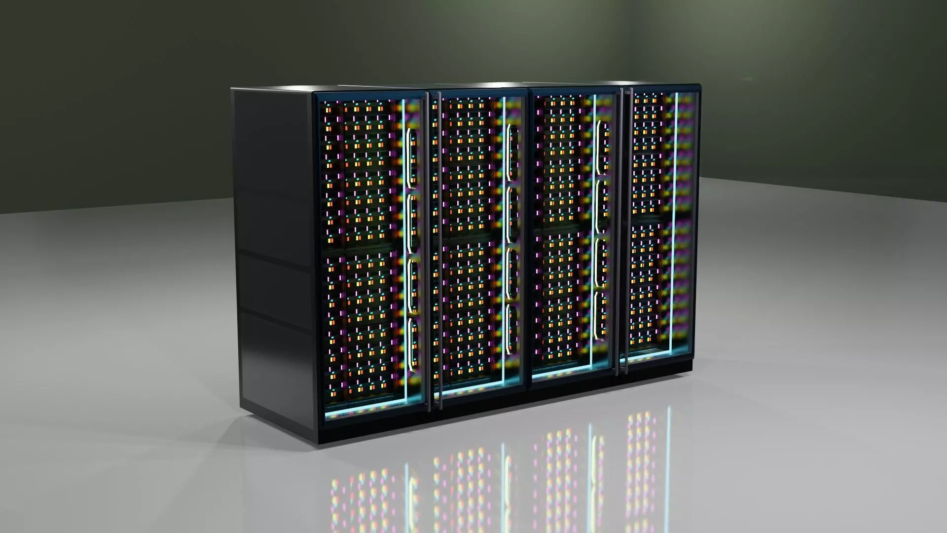 Server rack 3D model_0