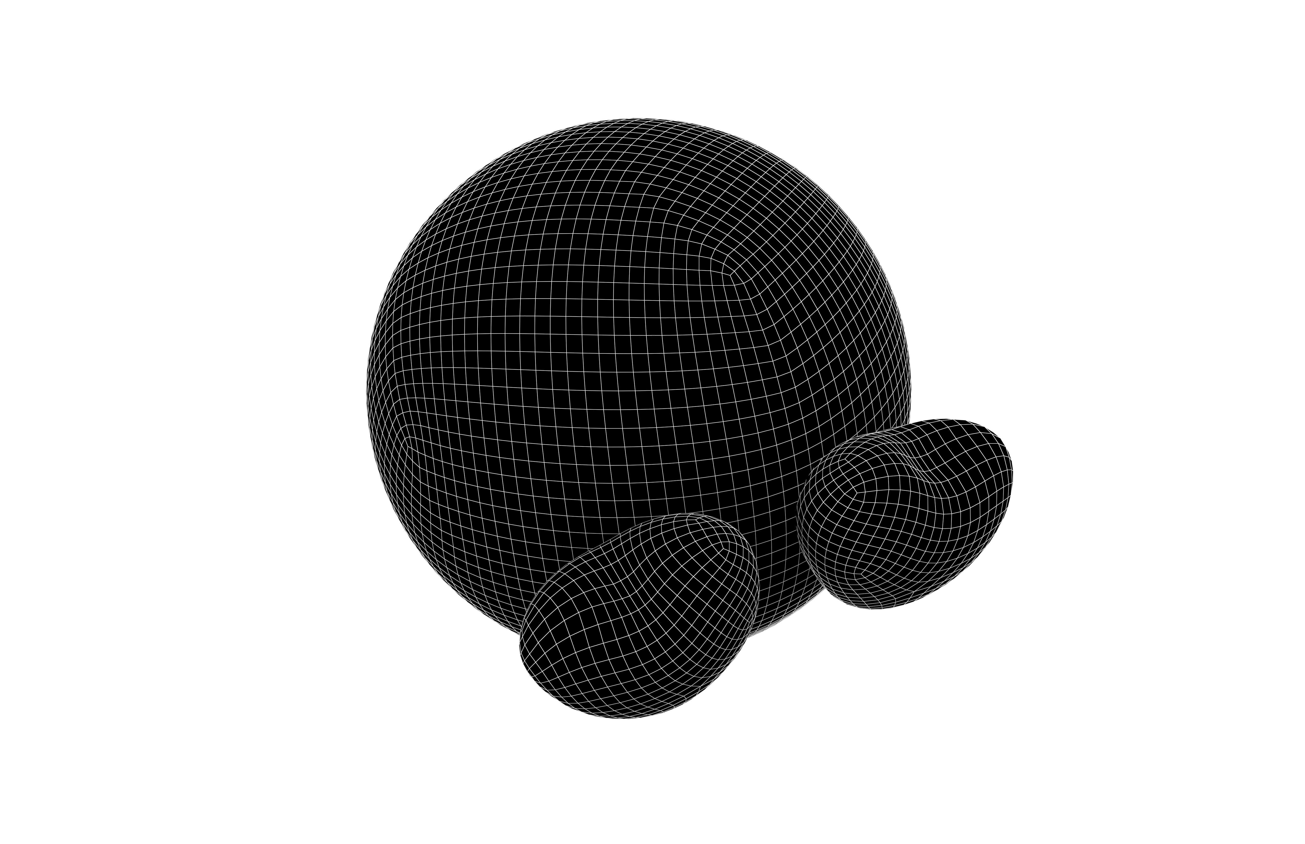 Smiling Face with Heart-Eyes 52 Low-poly 3D model_8