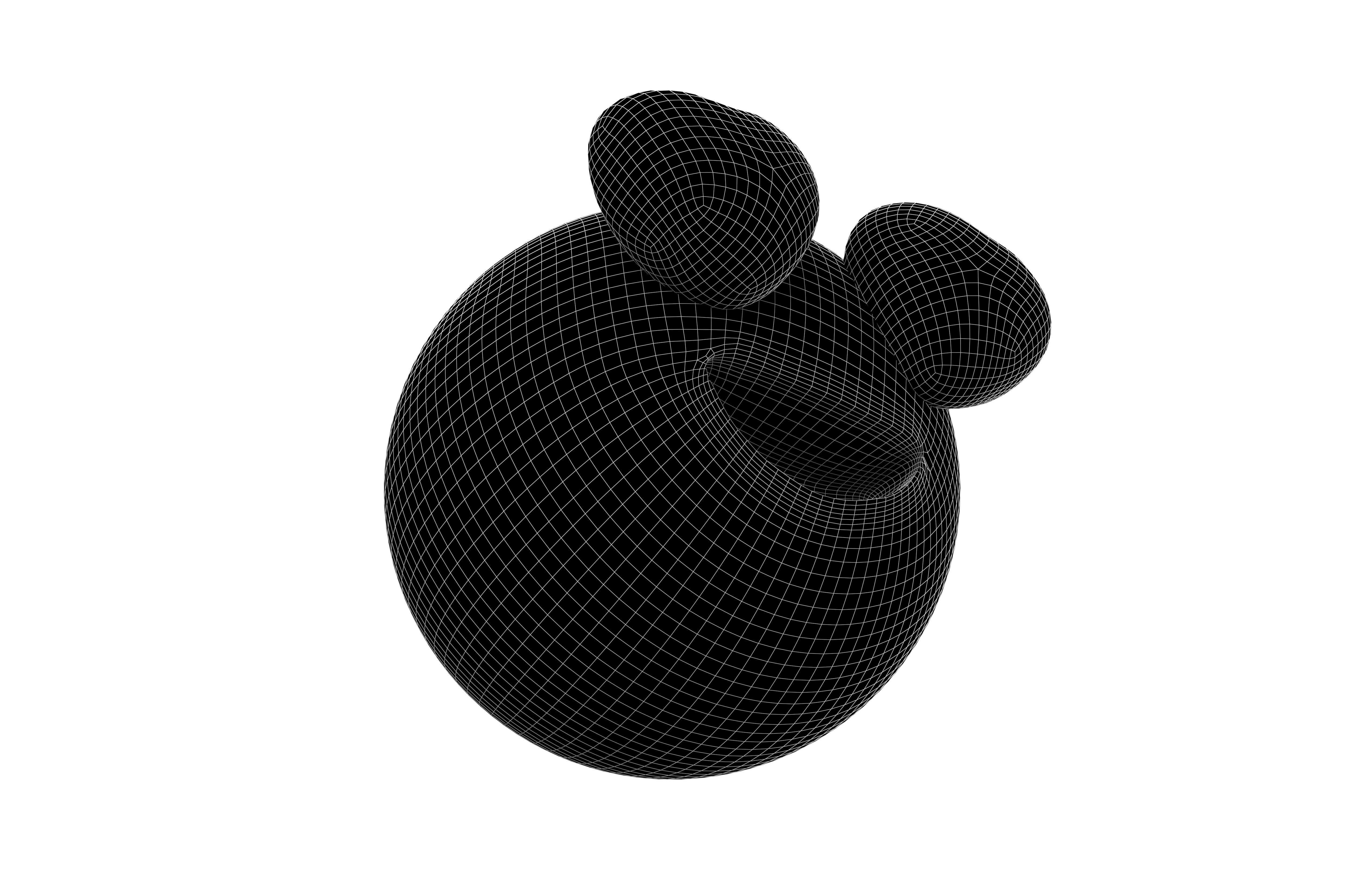 Smiling Face with Heart-Eyes 50 Low-poly 3D model_7