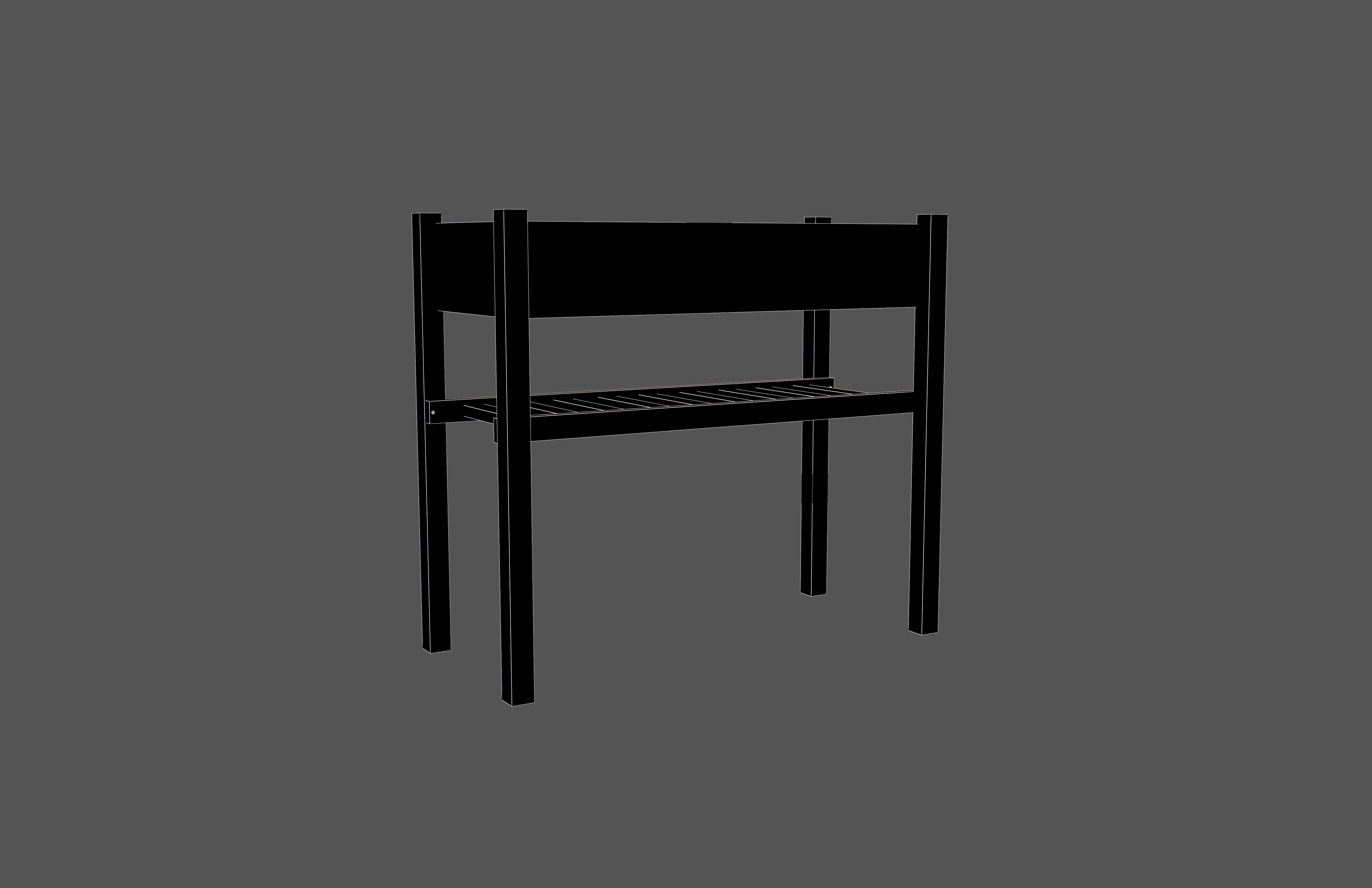 Flower Rack v1 002 Low-poly 3D model_5