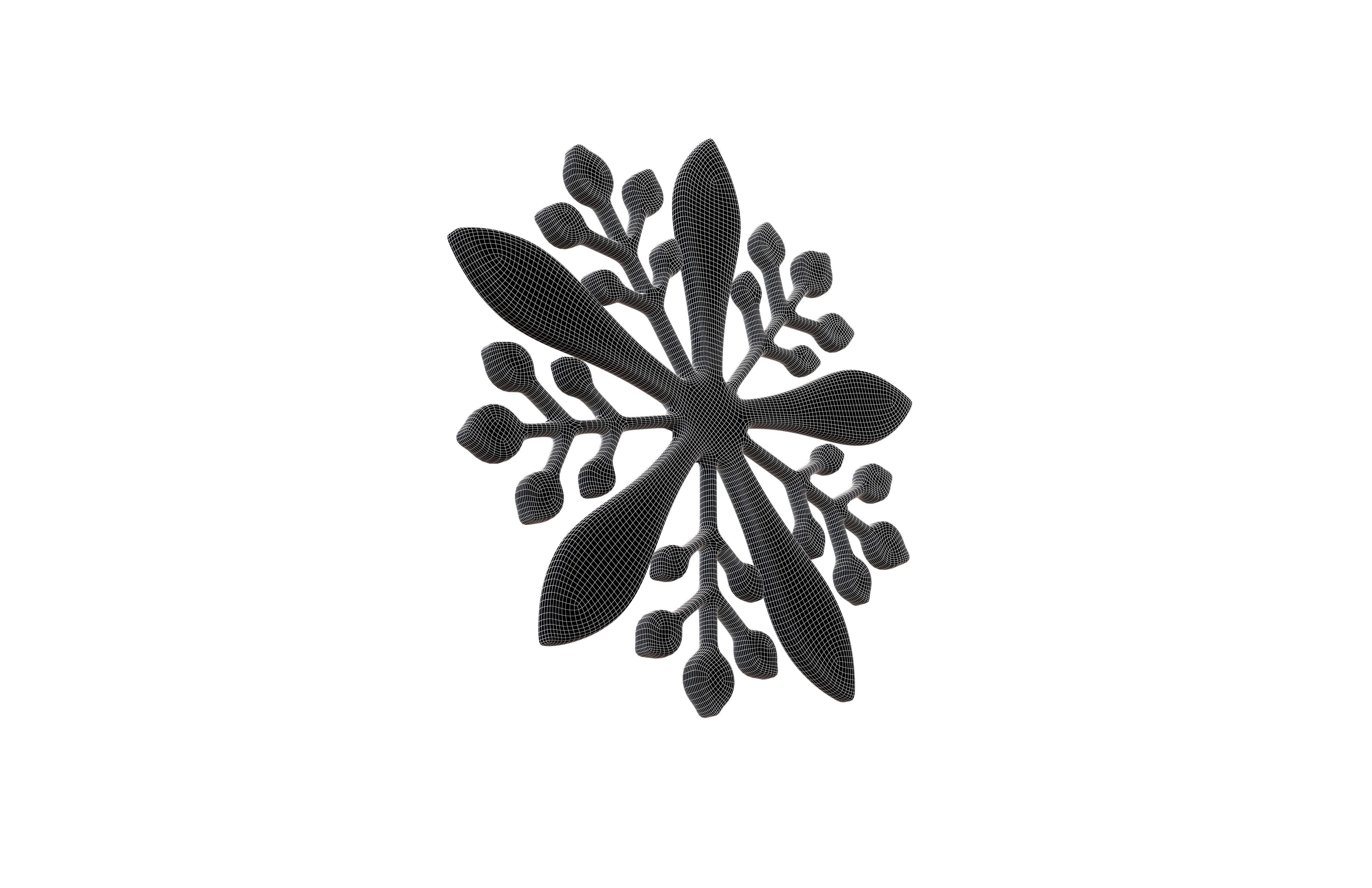 Emblem of the Emperor of Manchukuo v1 003 Low-poly 3D model_7