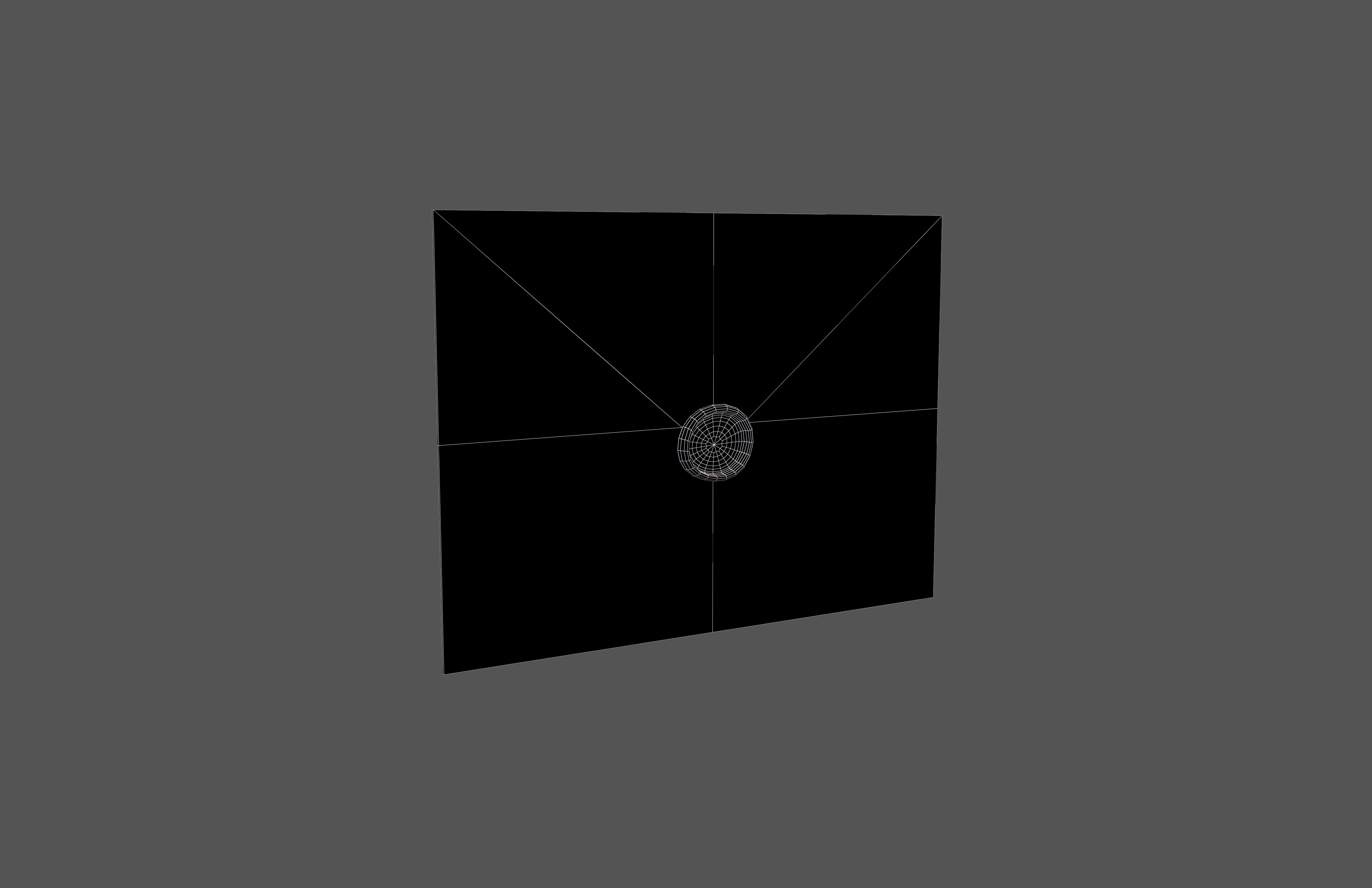 Envelope With Wax Seal v1 002 Low-poly 3D model_4