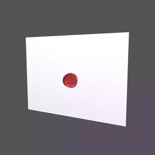 Envelope With Wax Seal v1 001