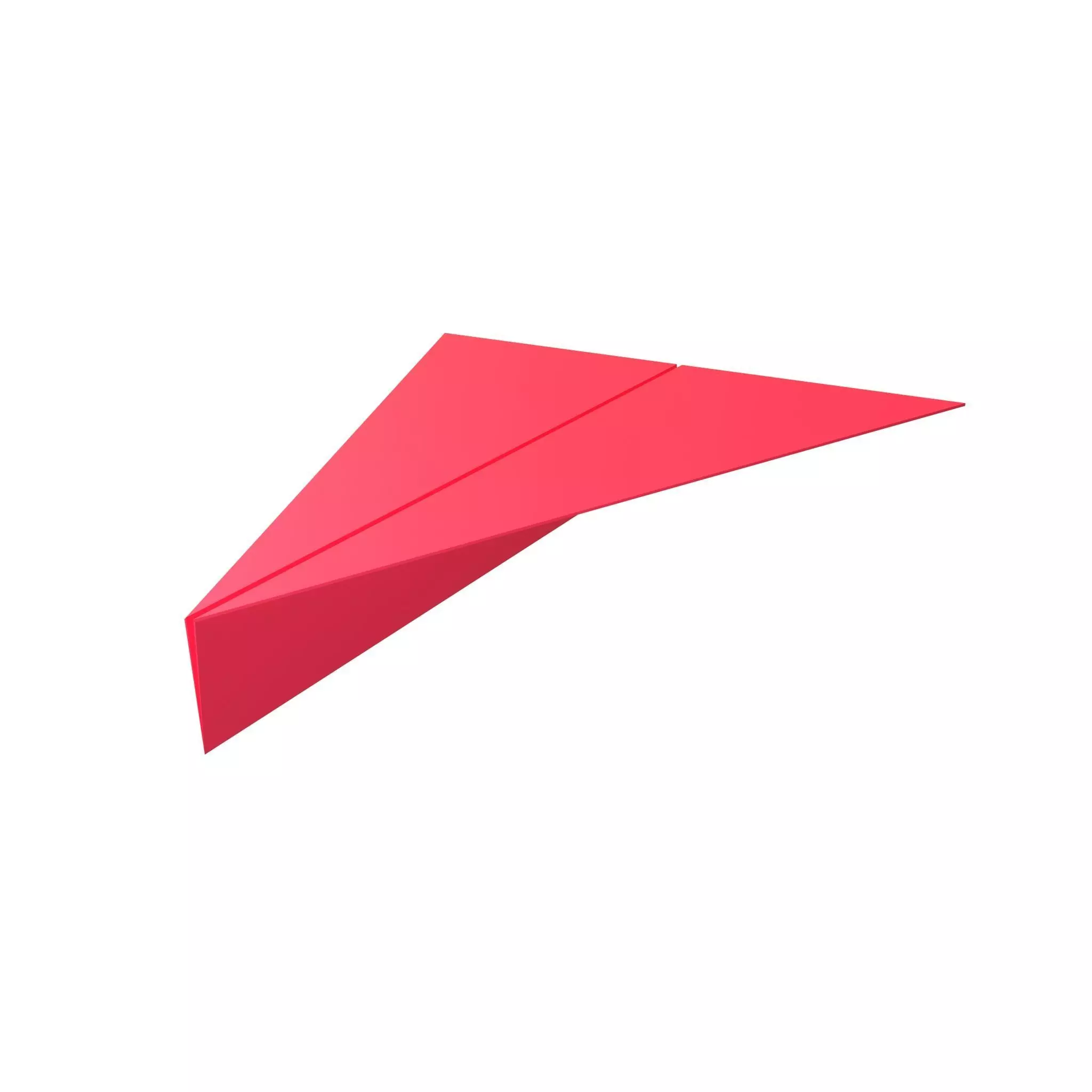 Paper Plane v4 002 Low-poly 3D model_0