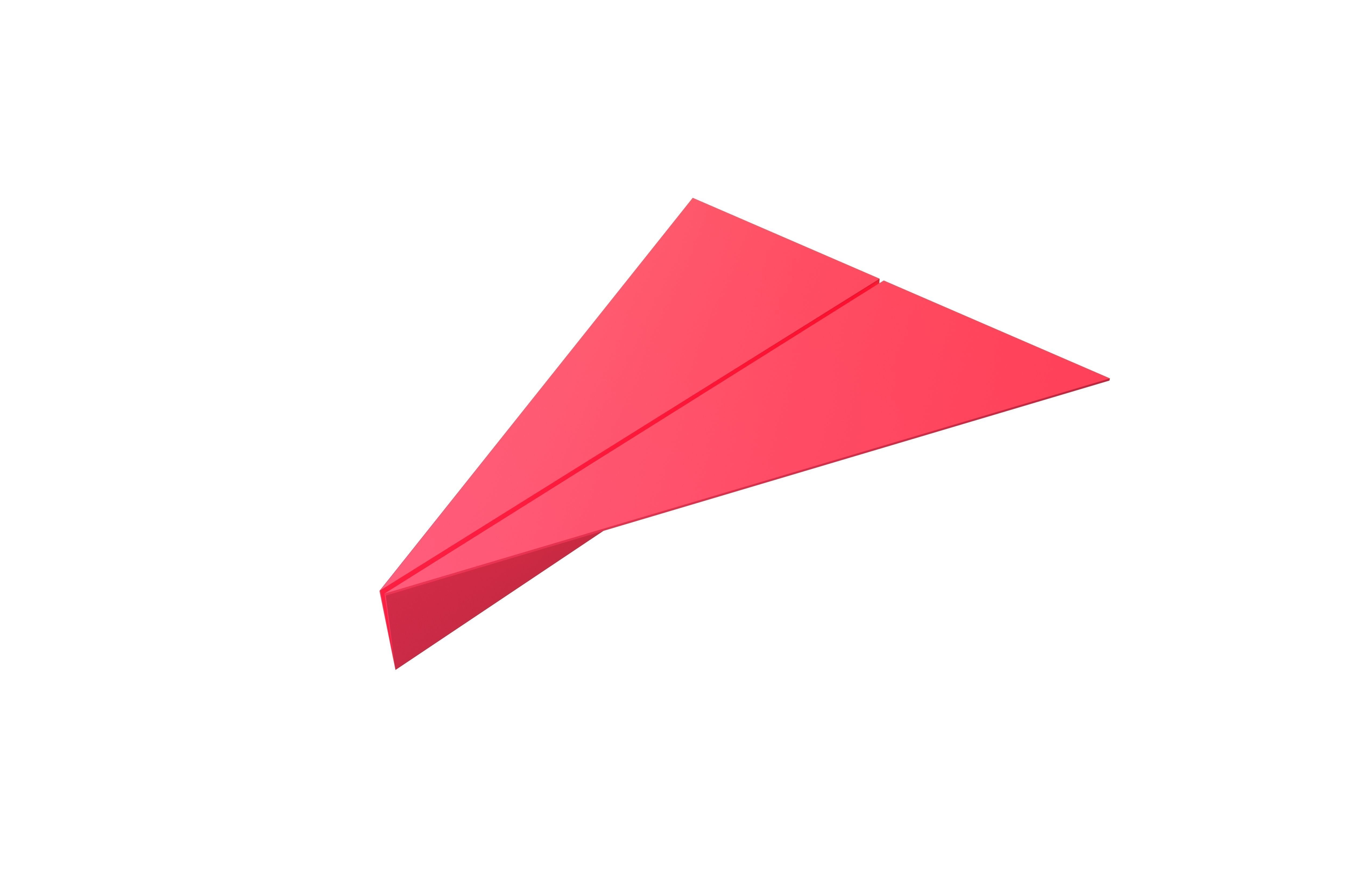Paper Plane v4 002 Low-poly 3D model_2