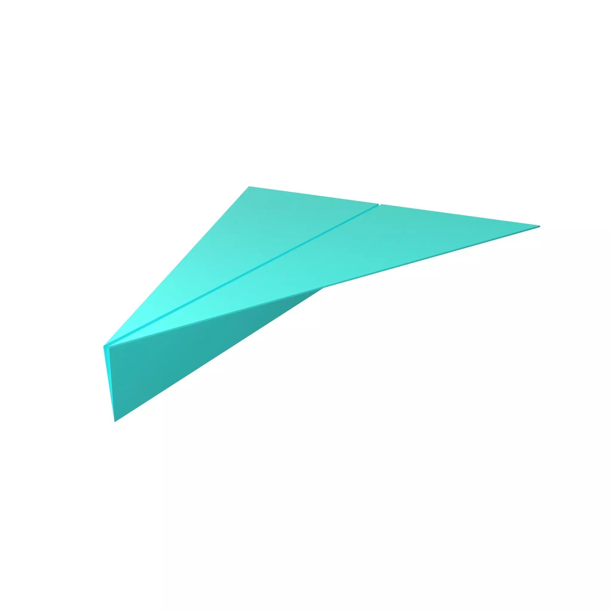 Paper Plane v4 004 Low-poly 3D model_0
