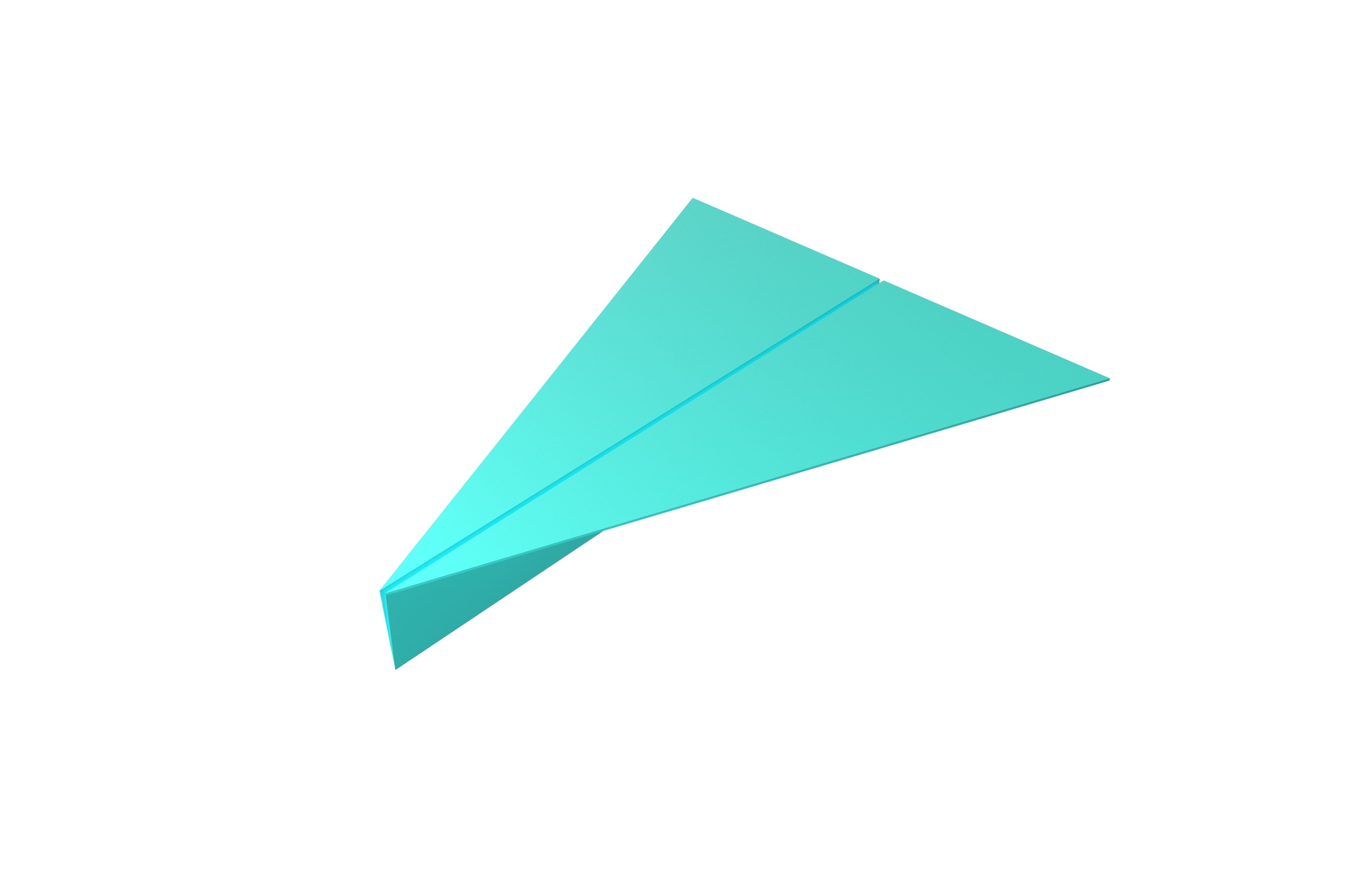 Paper Plane v4 004 Low-poly 3D model_2