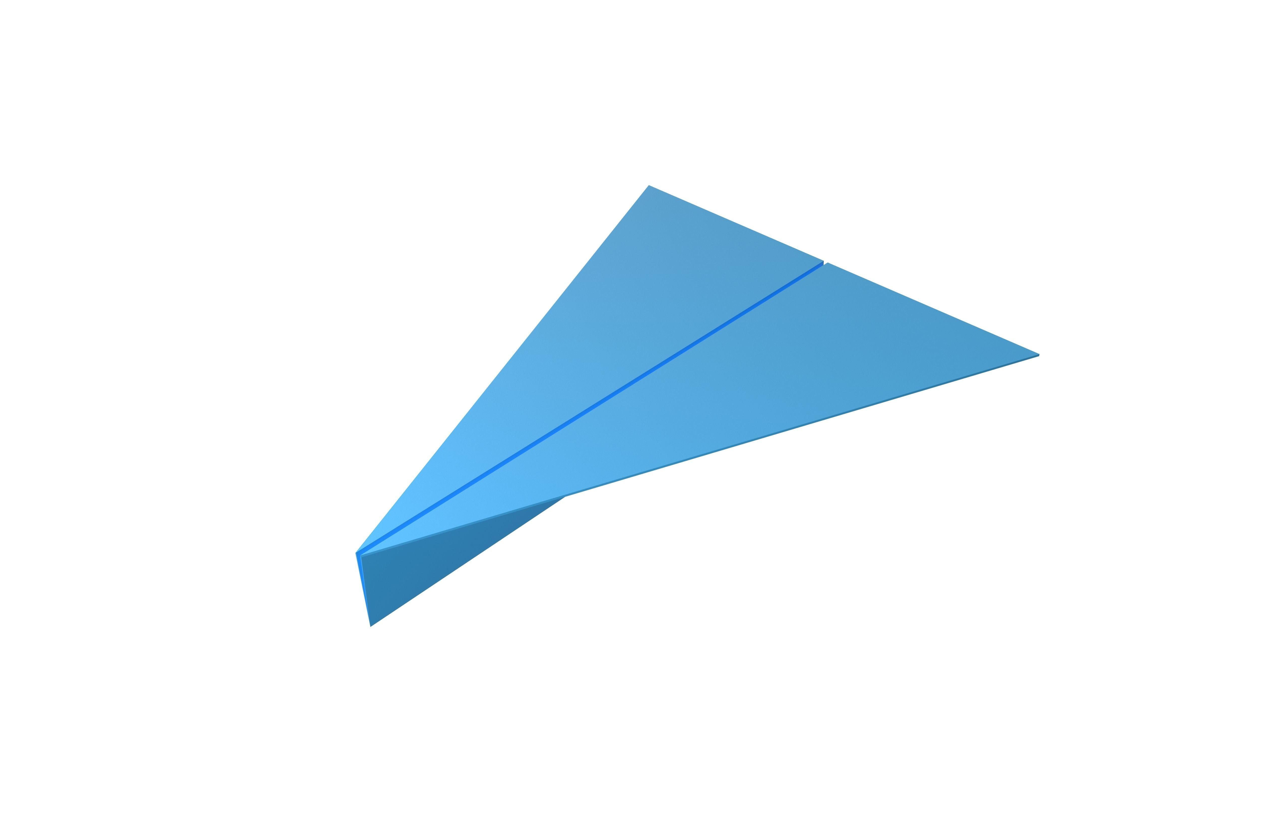Paper Plane v4 007 Low-poly 3D model_2
