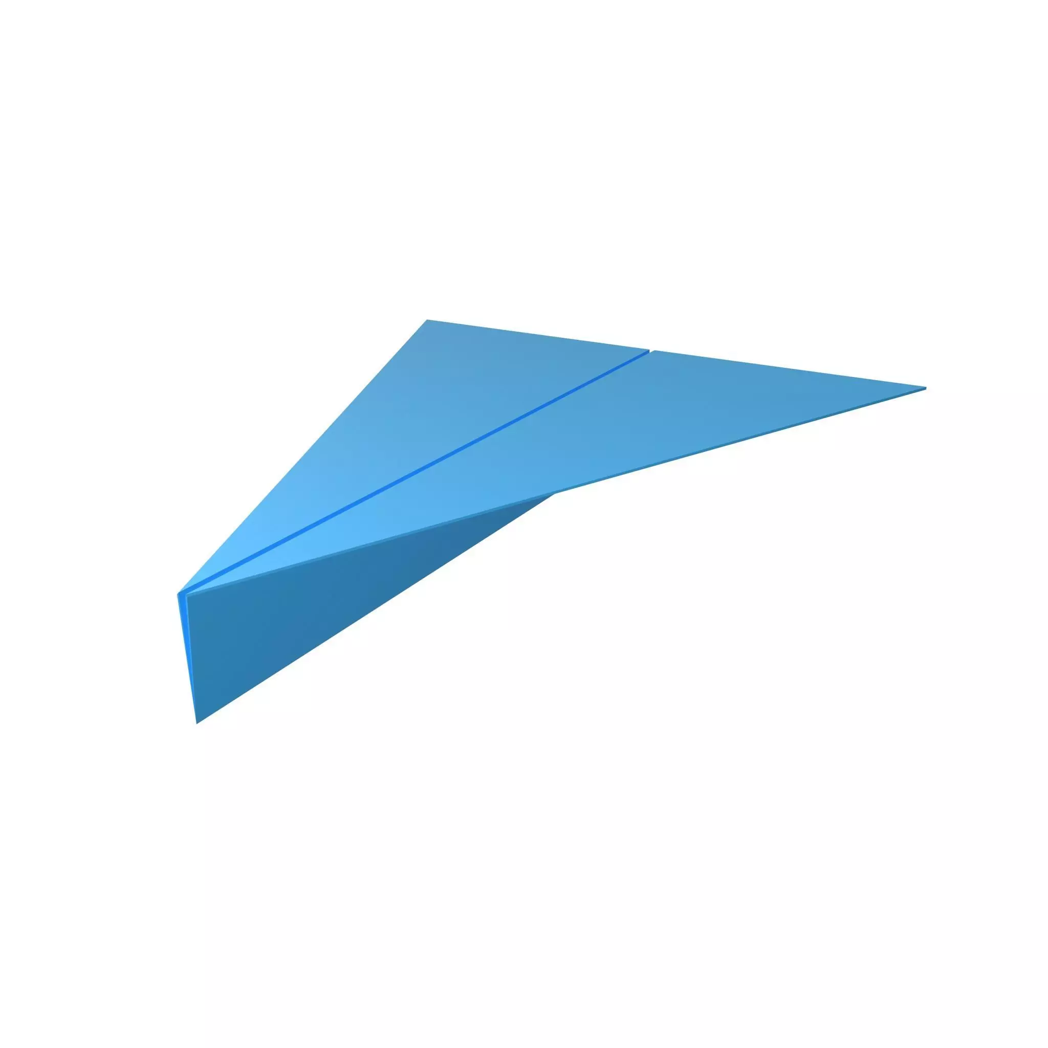 Paper Plane v4 007 Low-poly 3D model_0