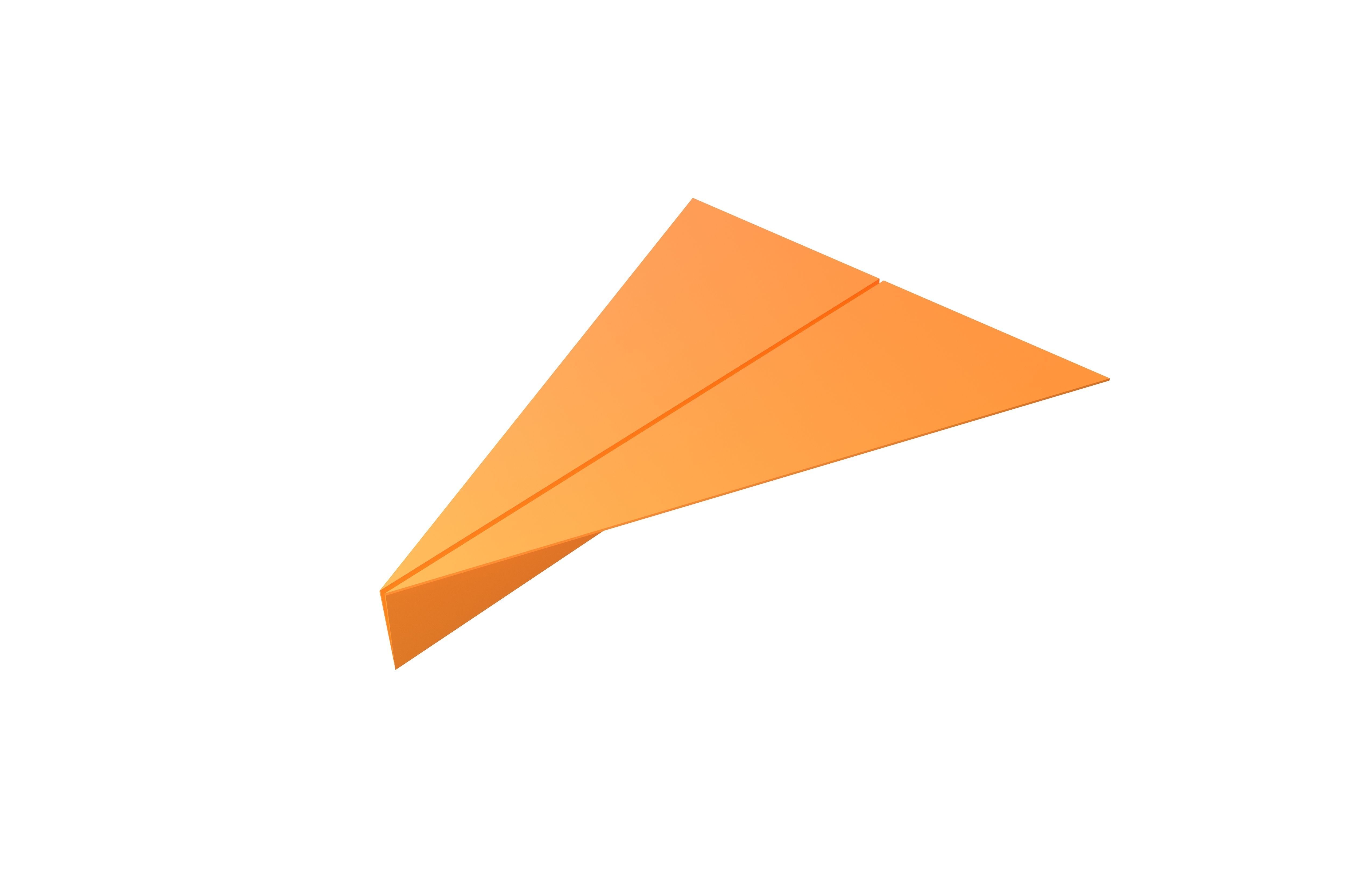 Paper Plane v4 008 Low-poly 3D model_2