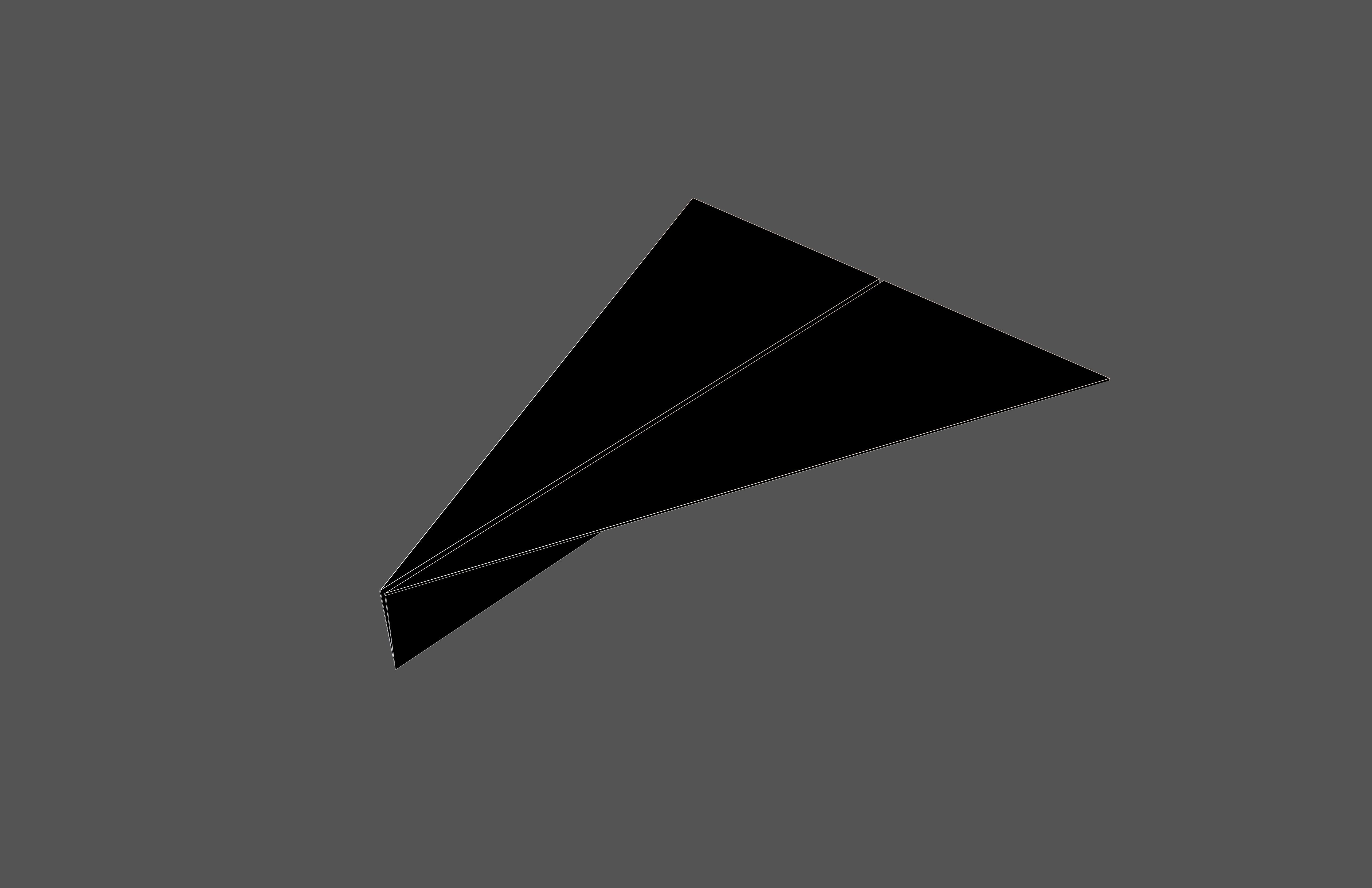 Paper Plane v4 008 Low-poly 3D model_6