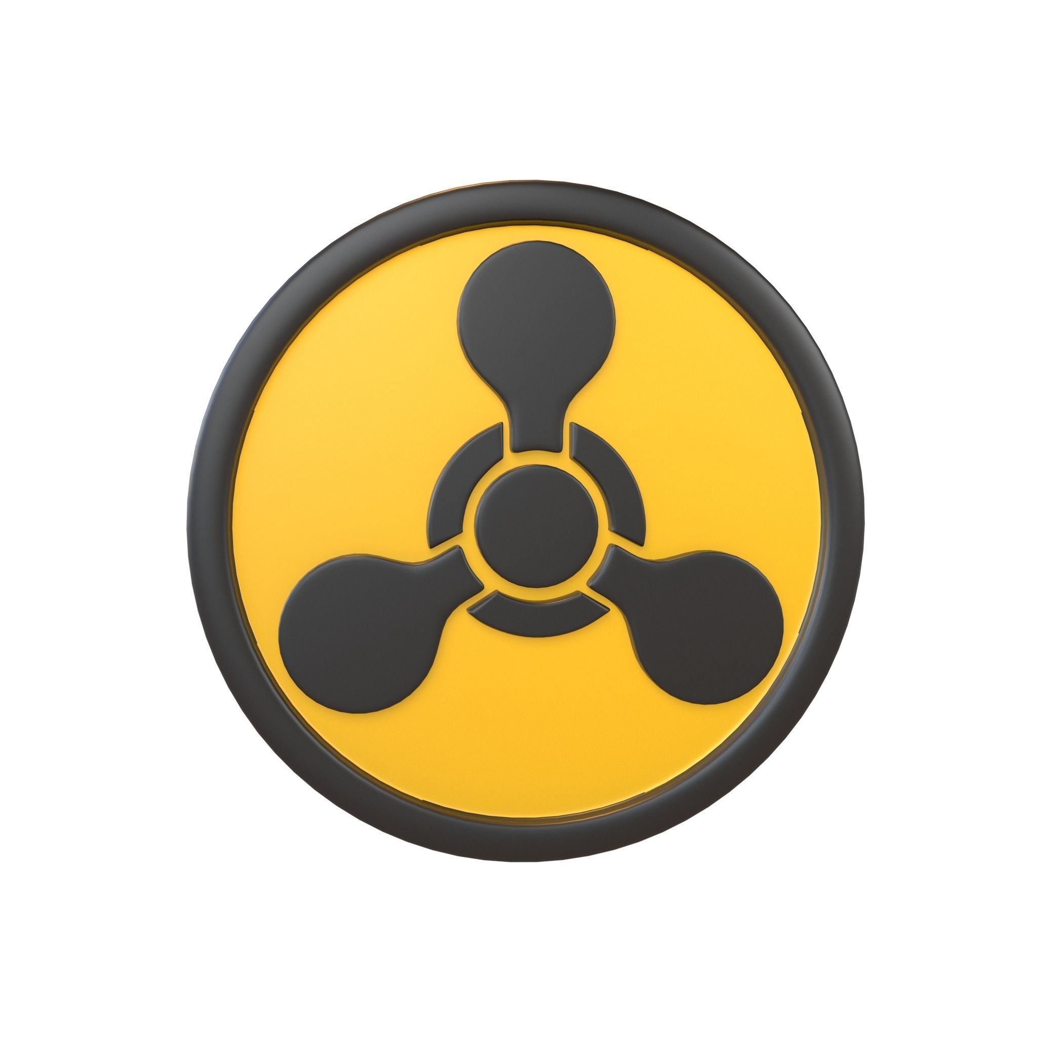 3D model Chemical Weapon Symbol v1 001 VR / AR / low-poly | CGTrader