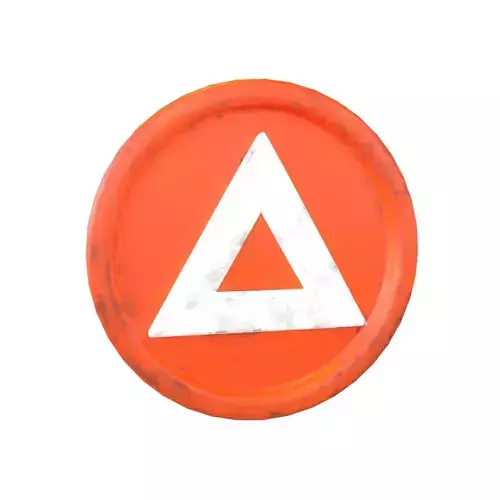 Cartoon Basic Attention Token v1 003 Low-poly 3D model